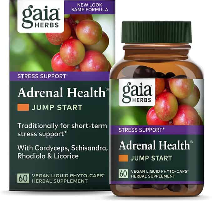 2. Gaia Herbs Adrenal Health Jump Start