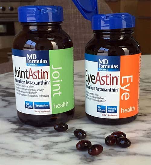 bottles of astaxanthin