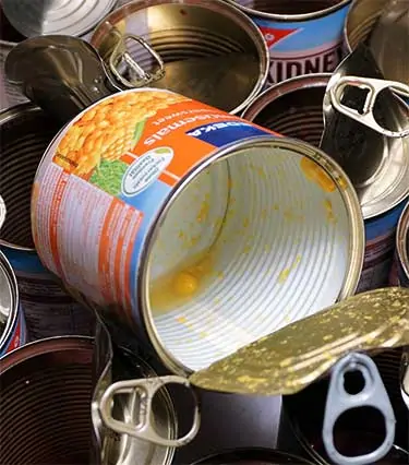 BPA lining on canned food