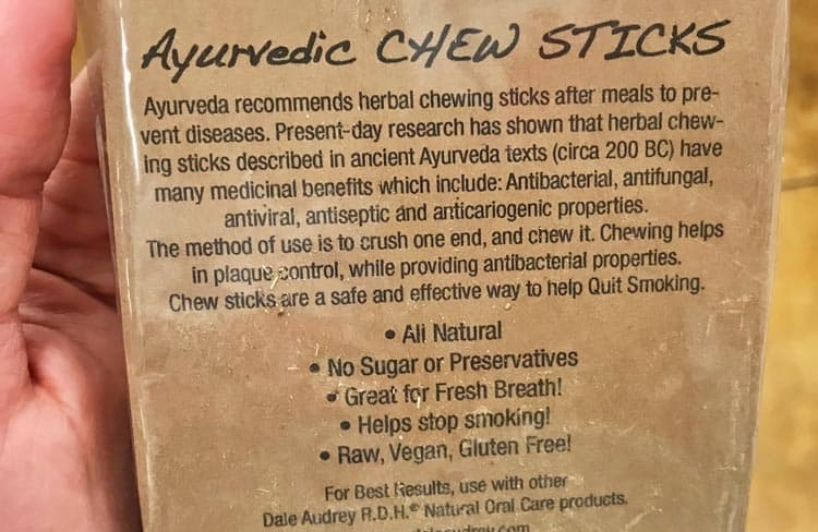 health benefits of chew sticks