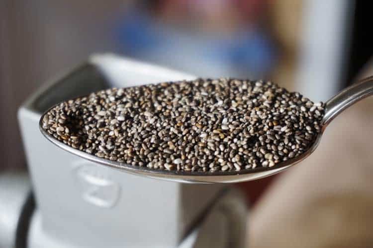 tablespoon of raw chia seeds