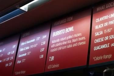 chipotle menu