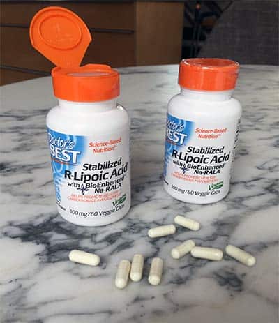 Doctor's Best R lipoic acid bottles