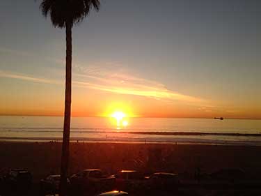 El Porto beach sunset