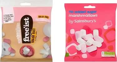 Freeist and Sainsburys marshmallows