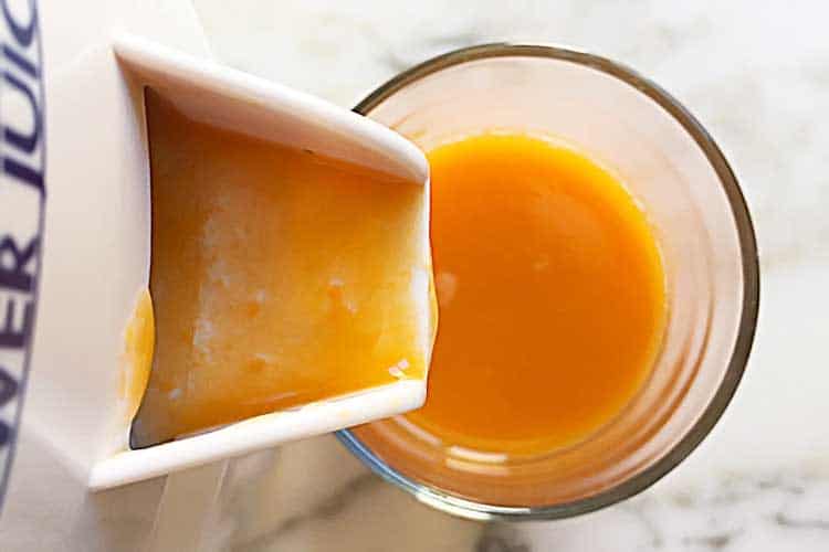 raw fresh pumpkin juice