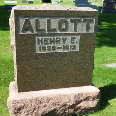 Henry E. Allott tombstone