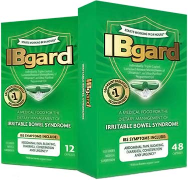 IBgard peppermint capsules