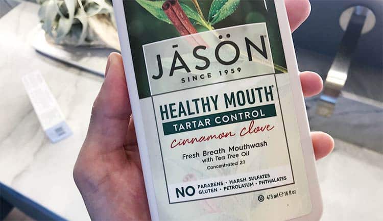 Jason Healthy Mouth Tarter Control cinnamon clove mouthwash