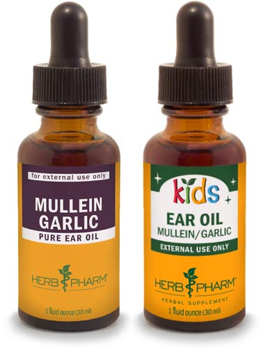 mullein garlic ear oil for adults and kids by Herb Pharm