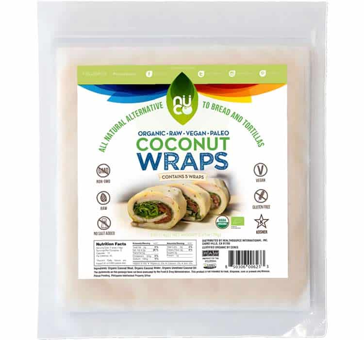 Nuco raw coconut wraps