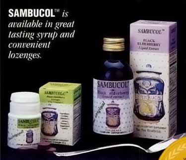 1996 ad for original Sambucol formula