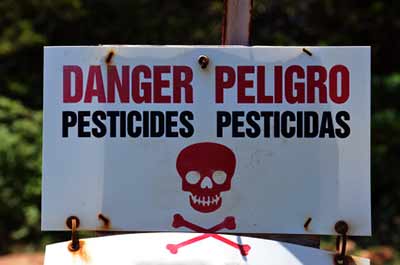 pesticides danger sign