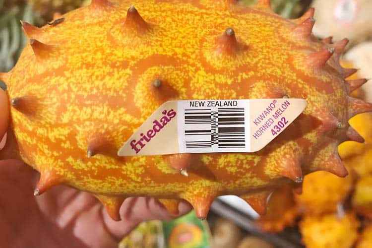 PLU 4302 for Frieda's kiwano horned melon