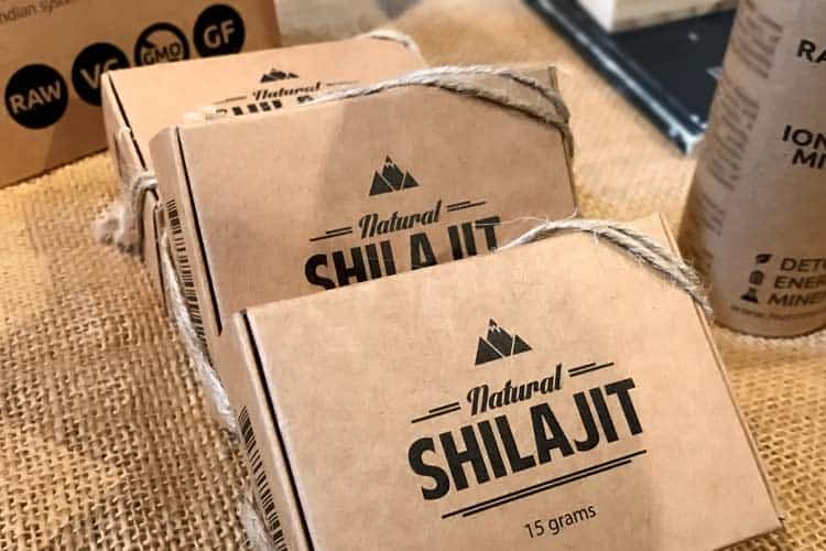 boxes of natural shilajit resin