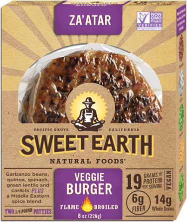 Sweet Earth Za'atar veggie burgers