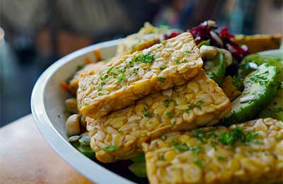 plate of tempeh