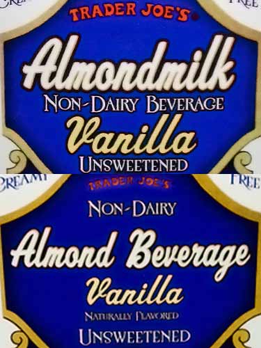 Trader's Joes almond milk