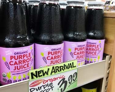 Trader Joe's organic purple carrot juice