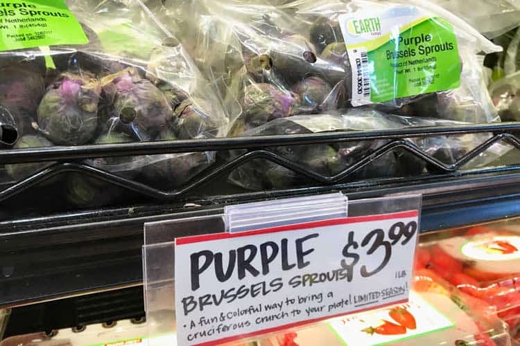 Trader Joe's selling Brussels sprouts that are purple