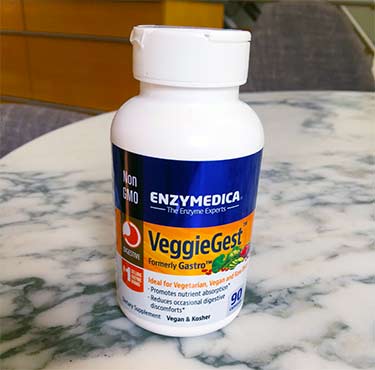 VeggieGest digestive enzymes bottle