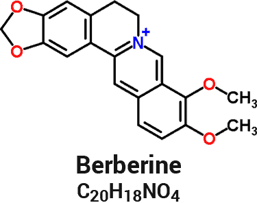 berberine molecule chemical formula and structure