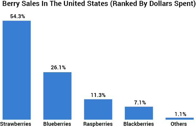 most popular berries sold in the US