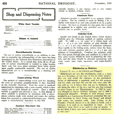 National Druggist article about elderberries for common colds